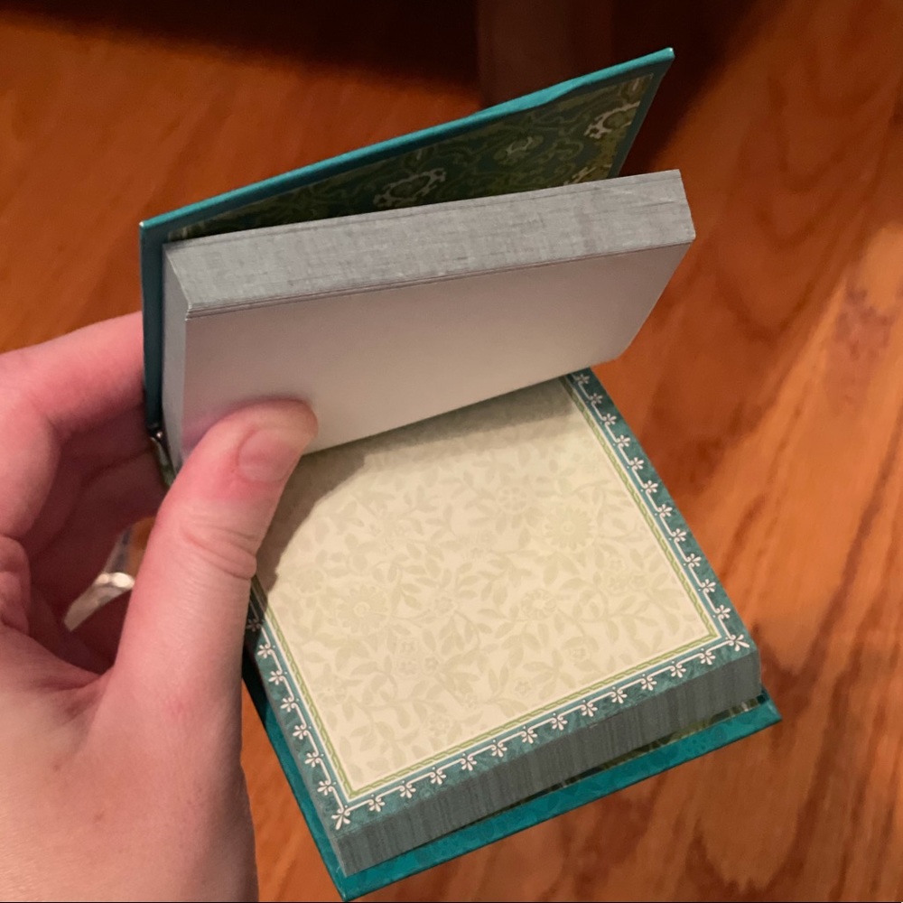 Small Rhinestone Teal Notepad - Picture 12 of 16
